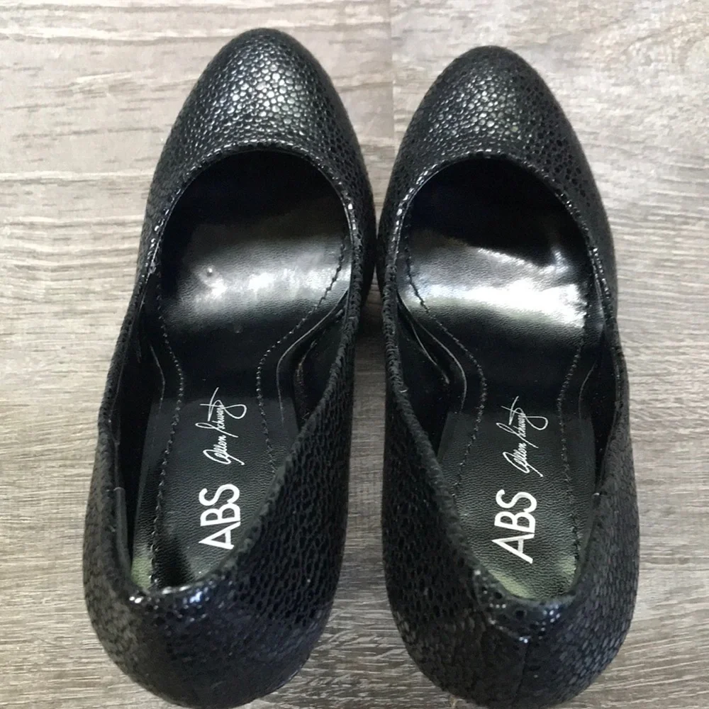 ABS Allen Schwartz leather platform pumps size 7.5